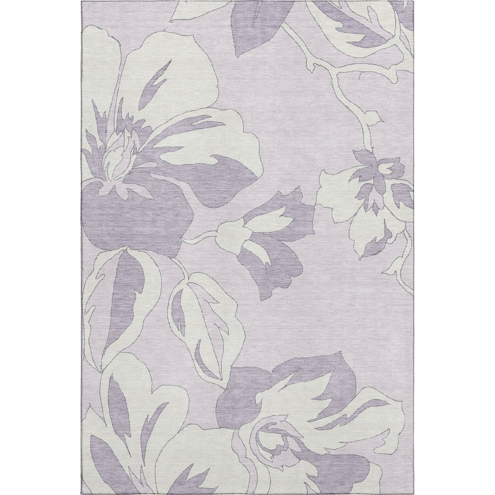 Premium Machine Washable Mayfield AMF857 Lavender 3' x 5' Rug. Picture 1