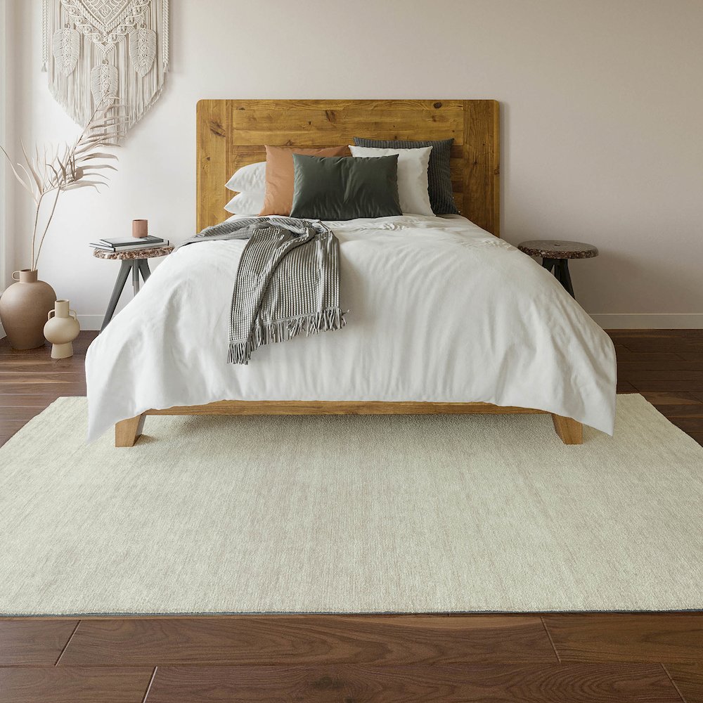 Premium Machine Washable Mayfield AMF859 Ivory 3' x 5' Rug. Picture 6