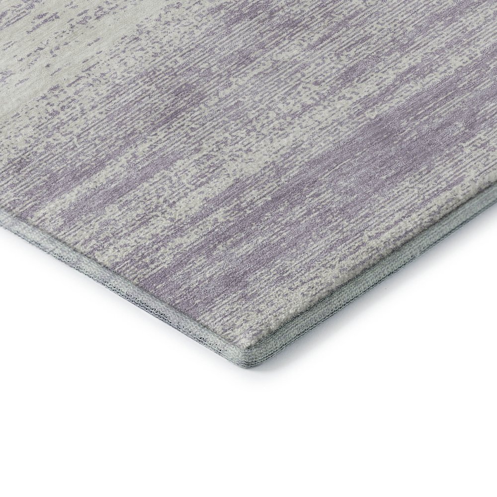 Premium Machine Washable Mayfield AMF859 Lavender 2'3" x 7'6" Runner Rug. Picture 3