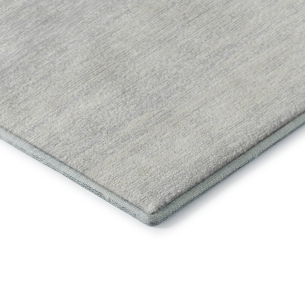 Premium Machine Washable Mayfield AMF859 Silver 2'3" x 7'6" Runner Rug. Picture 3