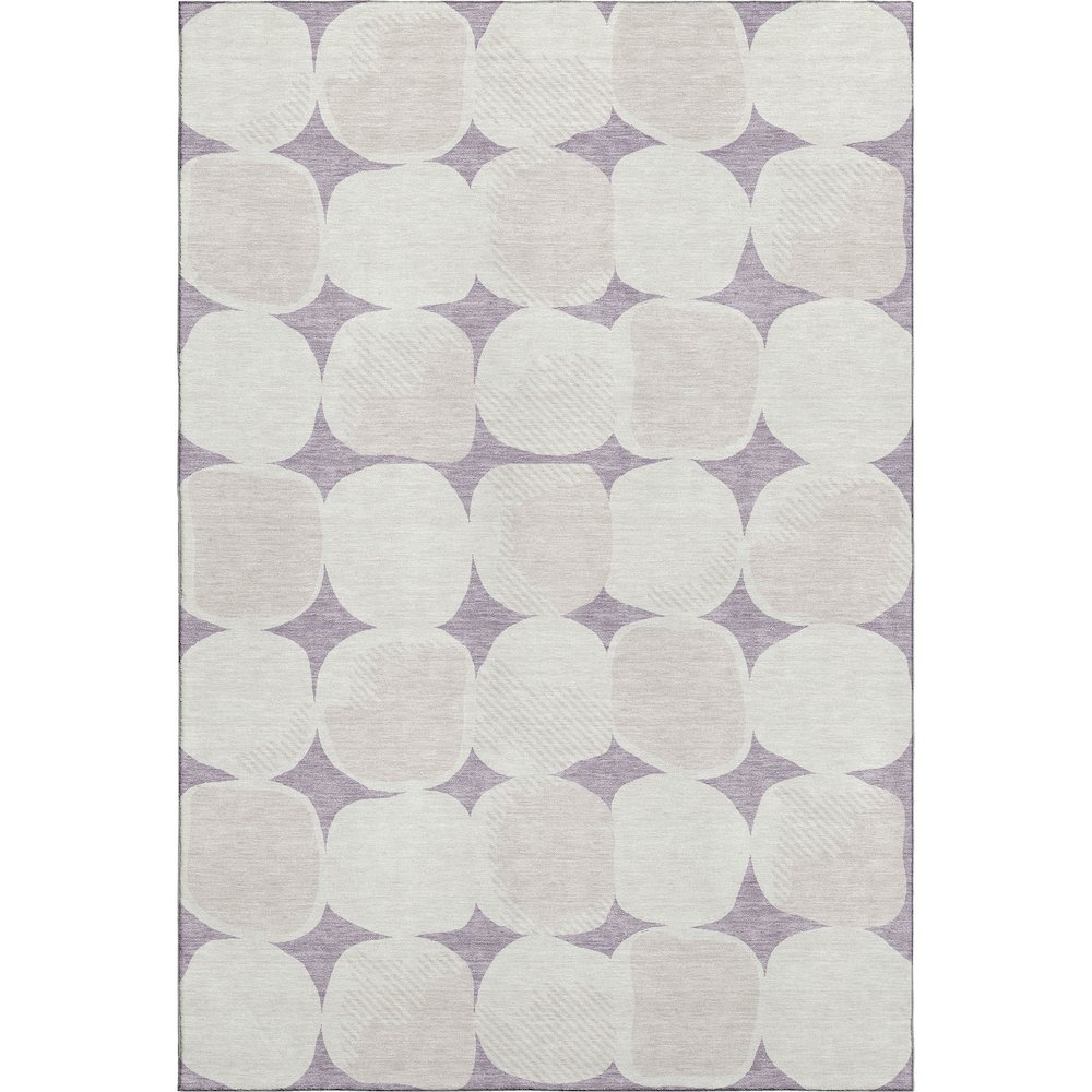 Premium Machine Washable Mayfield AMF870 Lavender 3' x 5' Rug. Picture 1