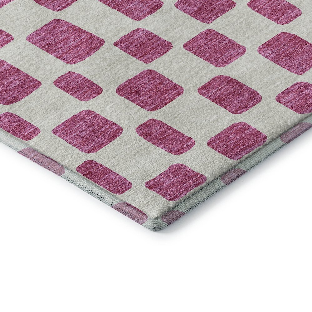 Premium Machine Washable Mayfield AMF871 Blush 2'3" x 7'6" Runner Rug. Picture 3