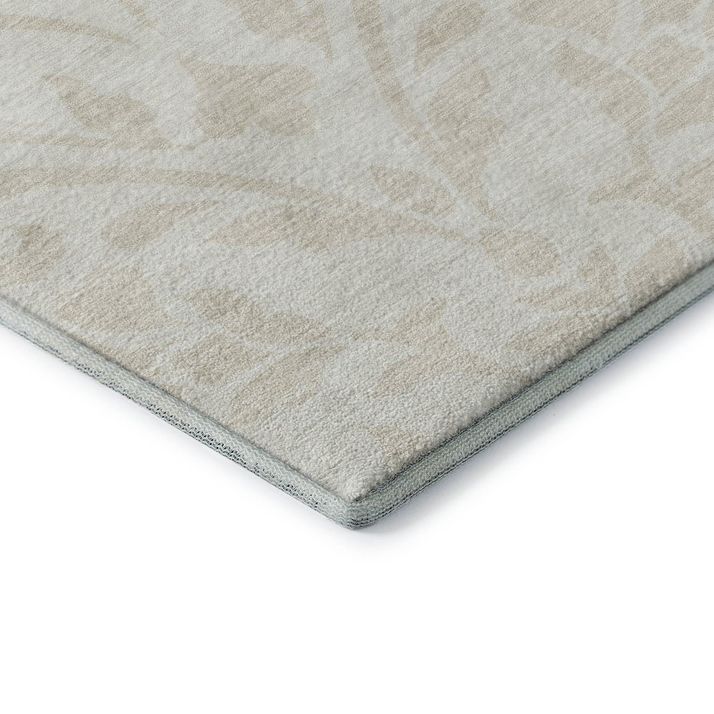 Premium Machine Washable Mayfield AMF875 Ivory 2'3" x 7'6" Runner Rug. Picture 3