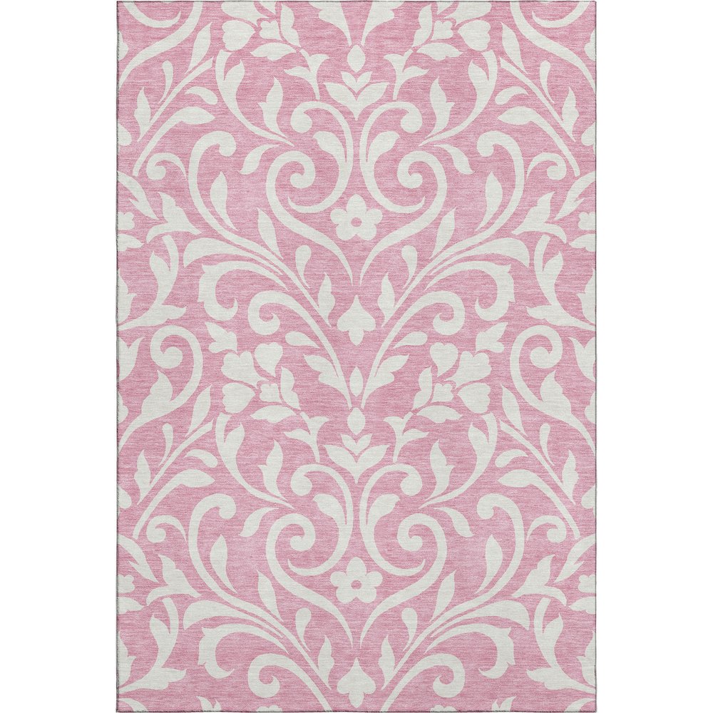 Premium Machine Washable Mayfield AMF875 Pink 3' x 5' Rug. Picture 1