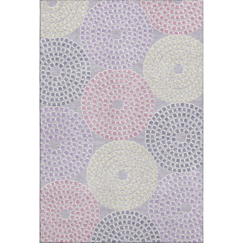 Premium Machine Washable Mayfield AMF882 Lavender 3' x 5' Rug. Picture 1