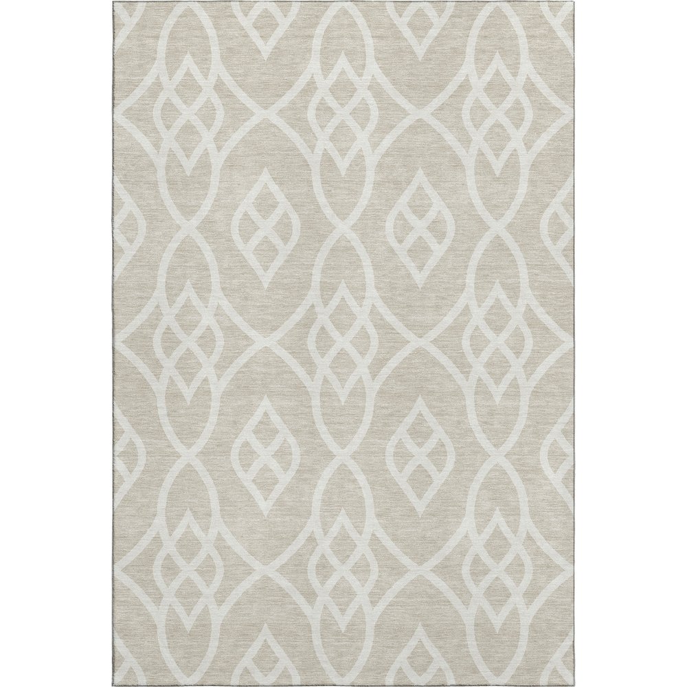 Premium Machine Washable Mayfield AMF884 Beige 3' x 5' Rug. Picture 1