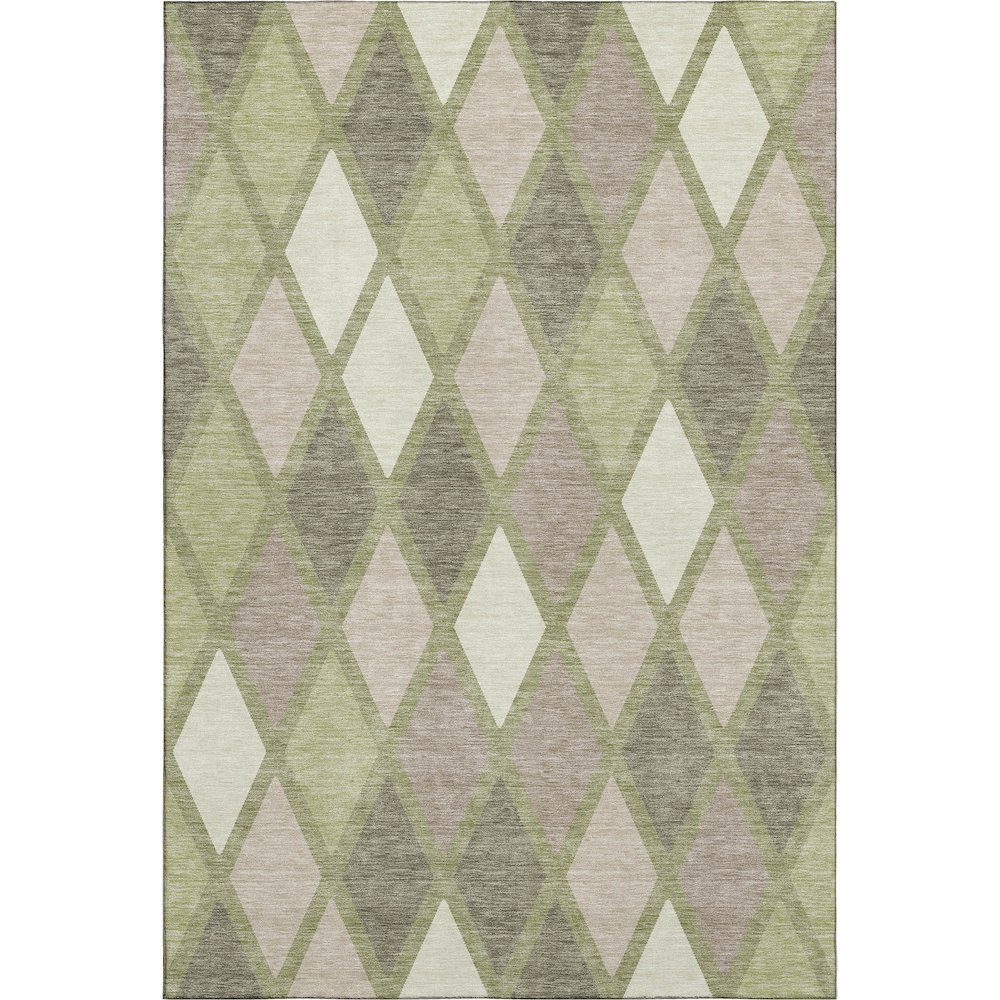 Premium Machine Washable Mayfield AMF887 Aloe 3' x 5' Rug. Picture 1