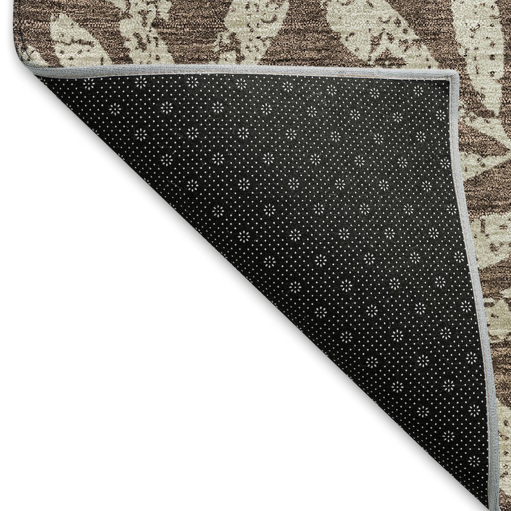 Premium Machine Washable Mayfield AMF899 Brown 2'3" x 7'6" Runner Rug. Picture 2