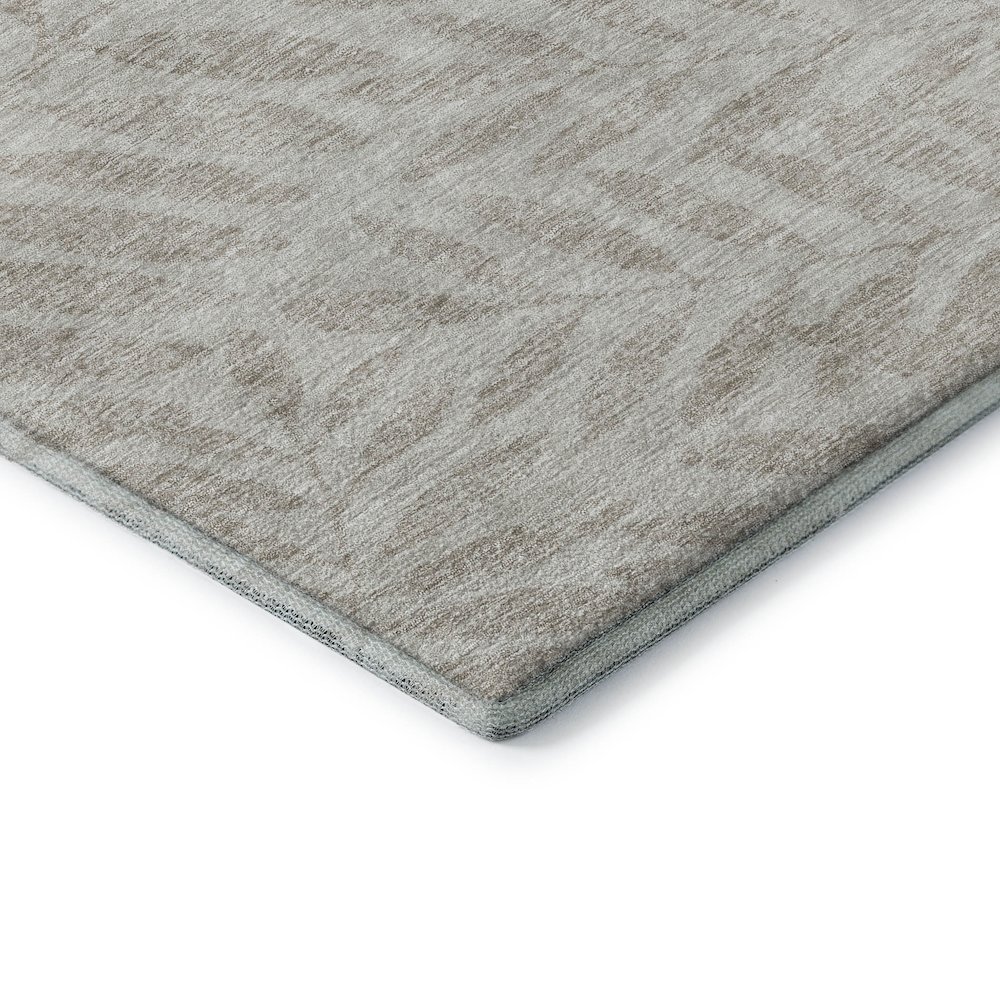 Premium Machine Washable Mayfield AMF899 Taupe 2'3" x 7'6" Runner Rug. Picture 3