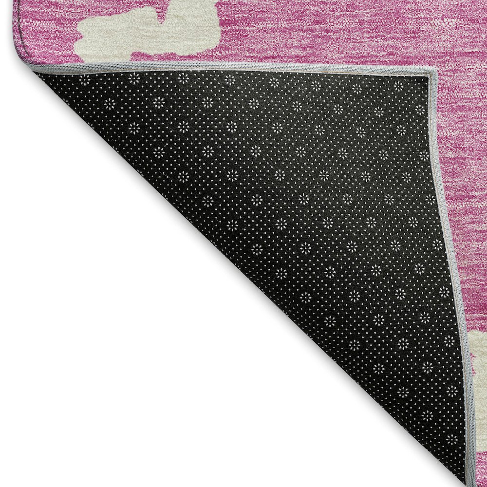 Premium Machine Washable Mayfield AMF902 Blush 2'3" x 7'6" Runner Rug. Picture 2