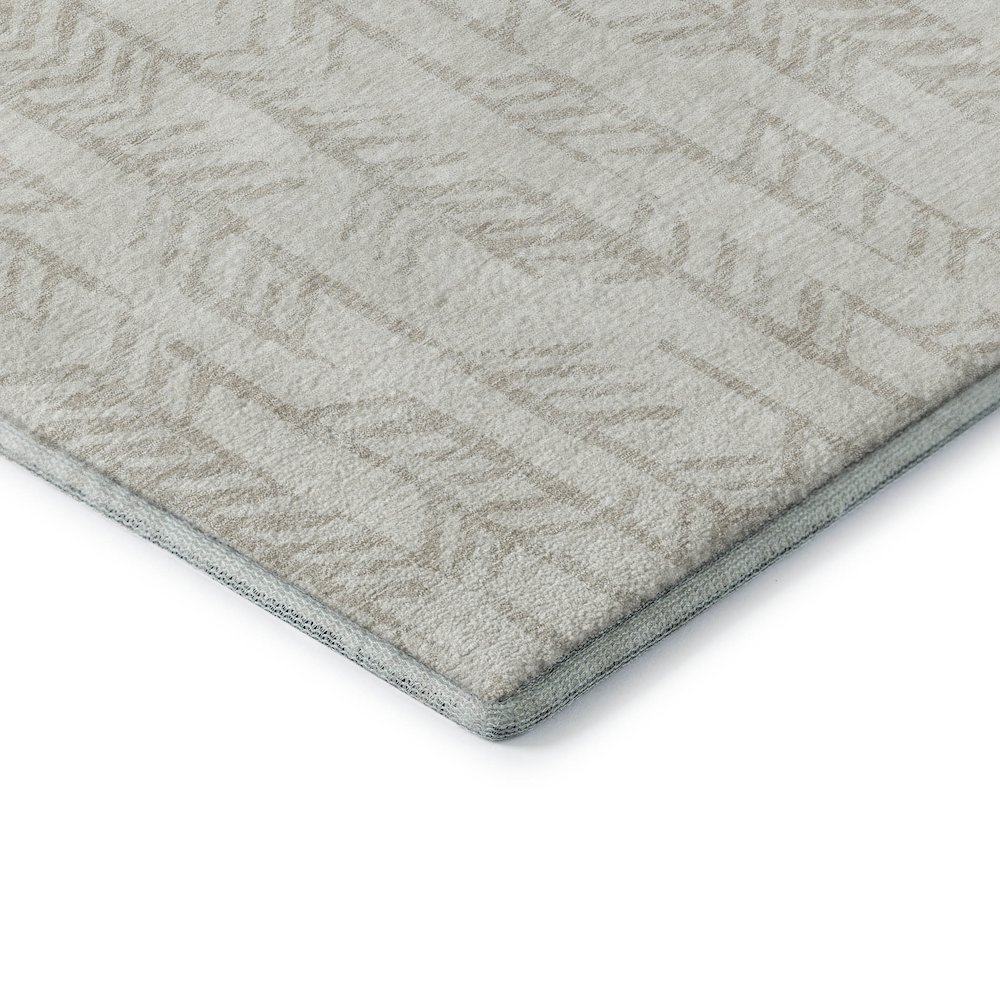 Premium Machine Washable Mayfield AMF906 Ivory 2'3" x 7'6" Runner Rug. Picture 3