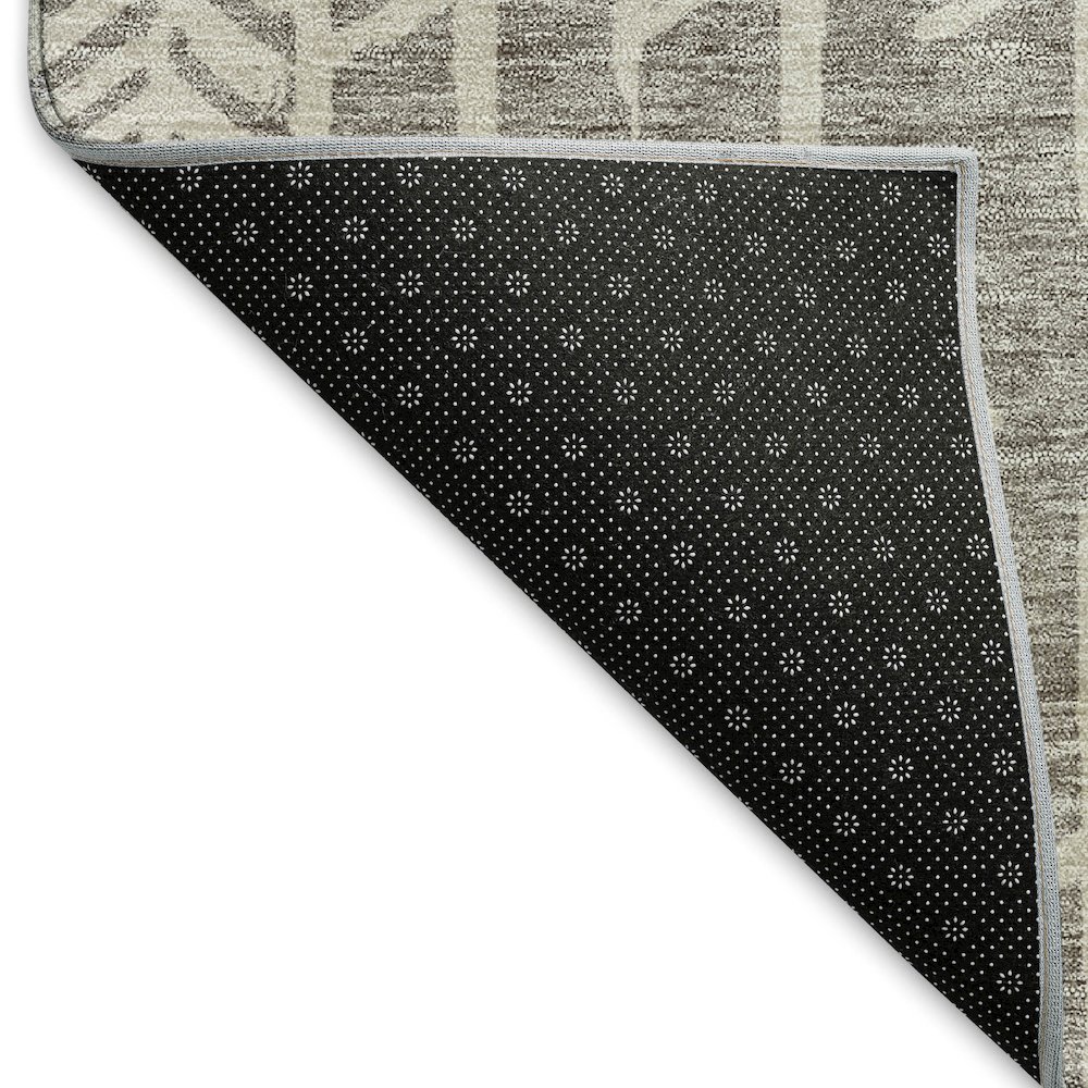 Premium Machine Washable Mayfield AMF906 Taupe 2'3" x 7'6" Runner Rug. Picture 2