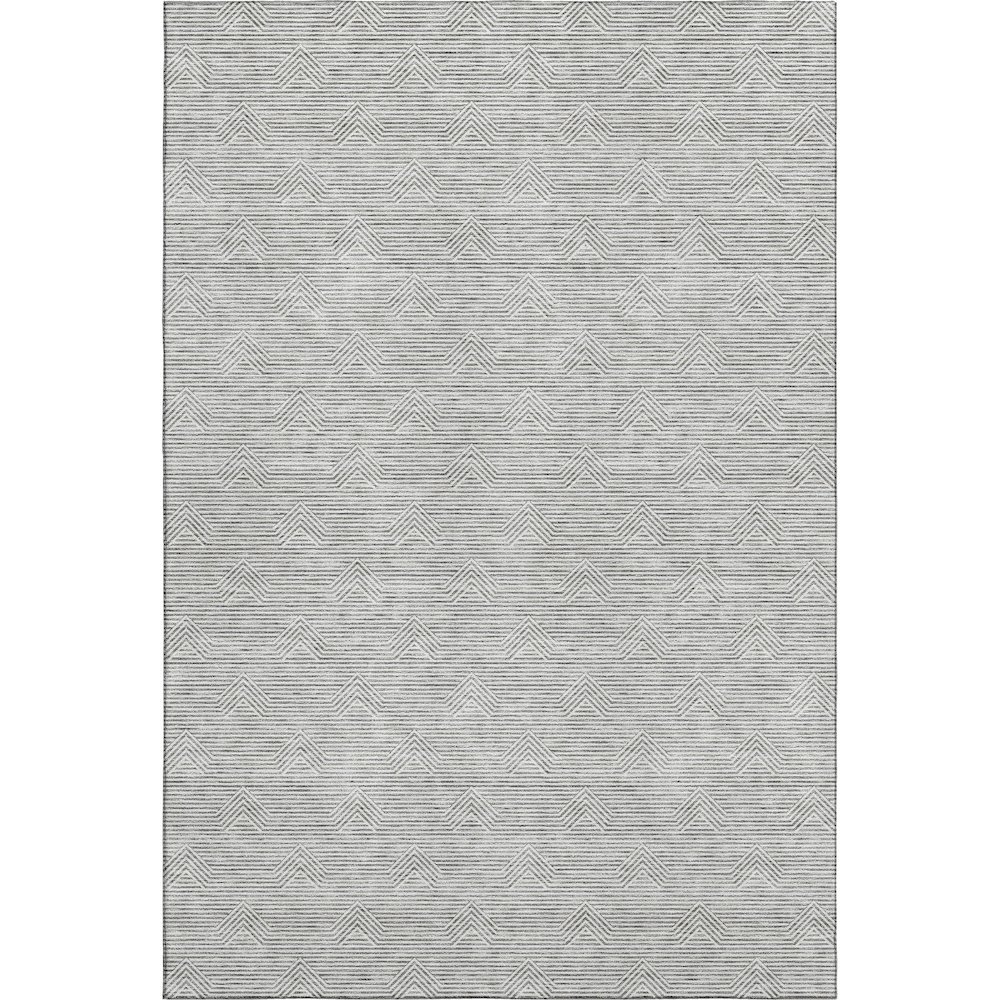 Premium Machine Washable Mayfield AMF910 Gray 3' x 5' Rug. Picture 1