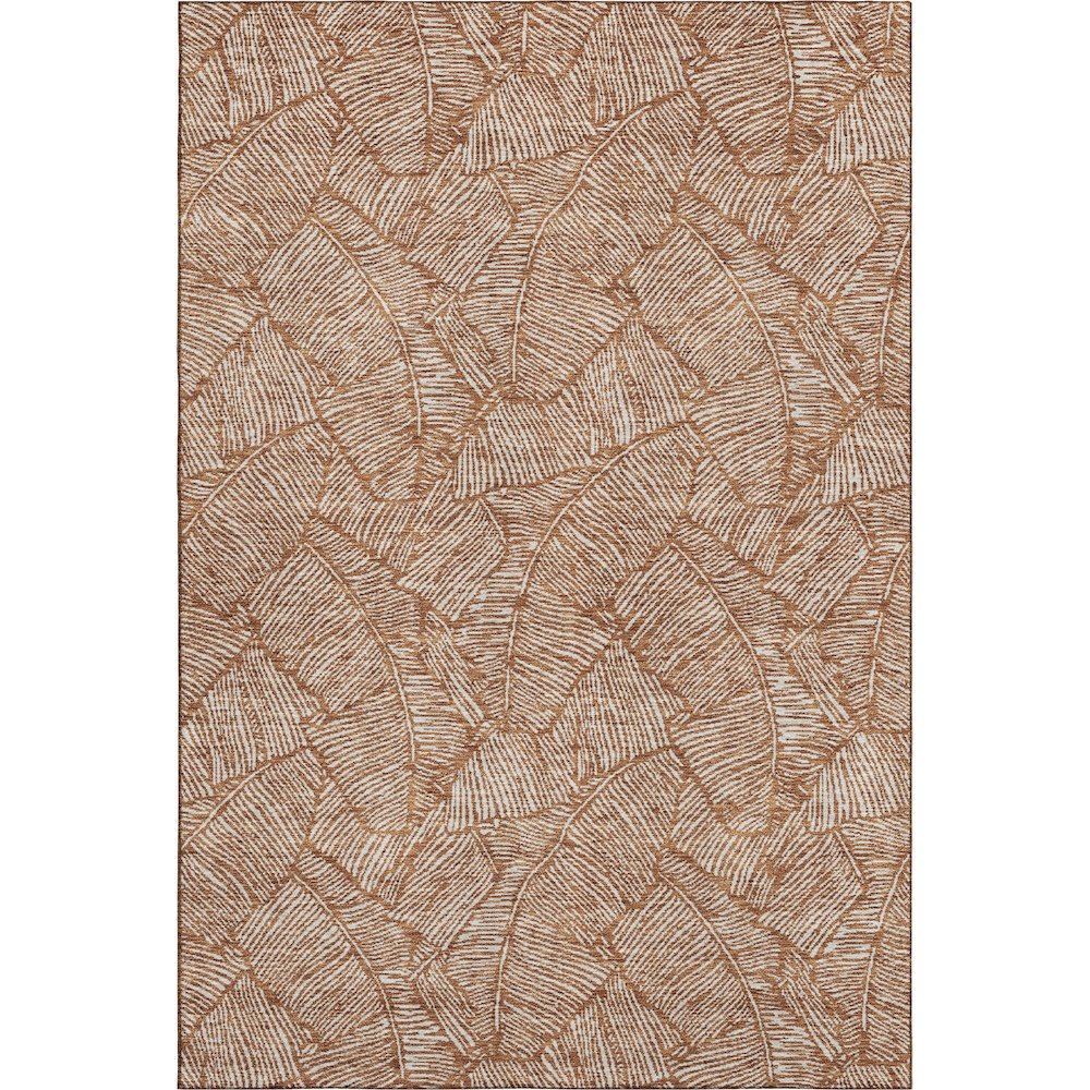Premium Machine Washable Mayfield AMF913 Paprika 3' x 5' Rug. Picture 1