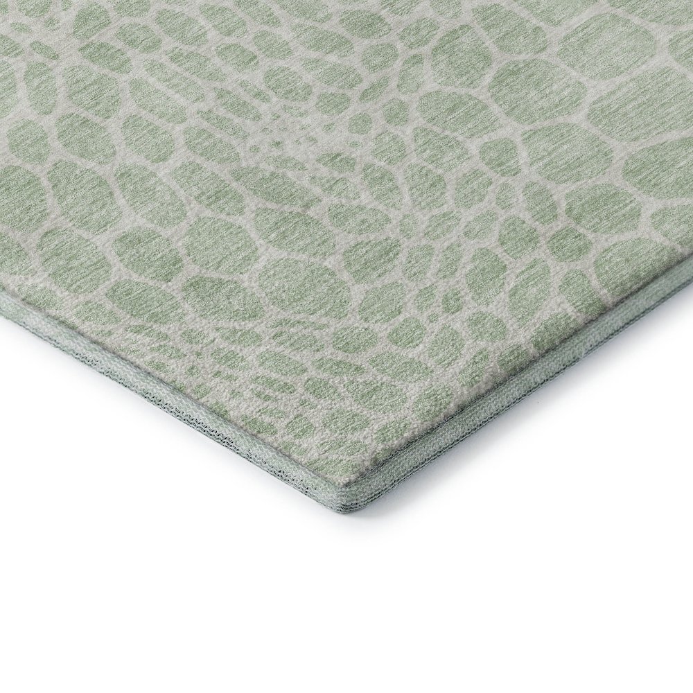 Premium Machine Washable Mayfield AMF919 Mint 2'3" x 7'6" Runner Rug. Picture 3