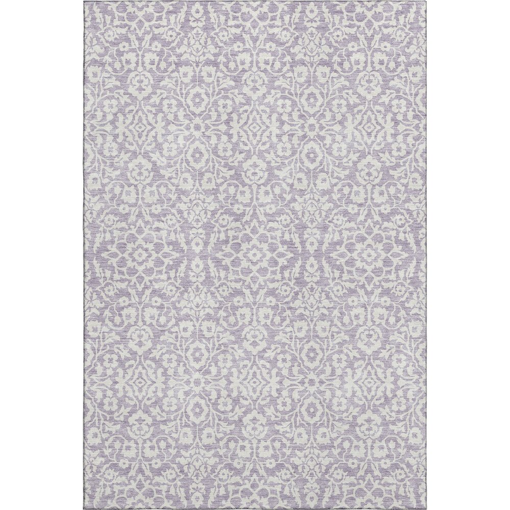 Premium Machine Washable Mayfield AMF920 Lavender 3' x 5' Rug. Picture 1