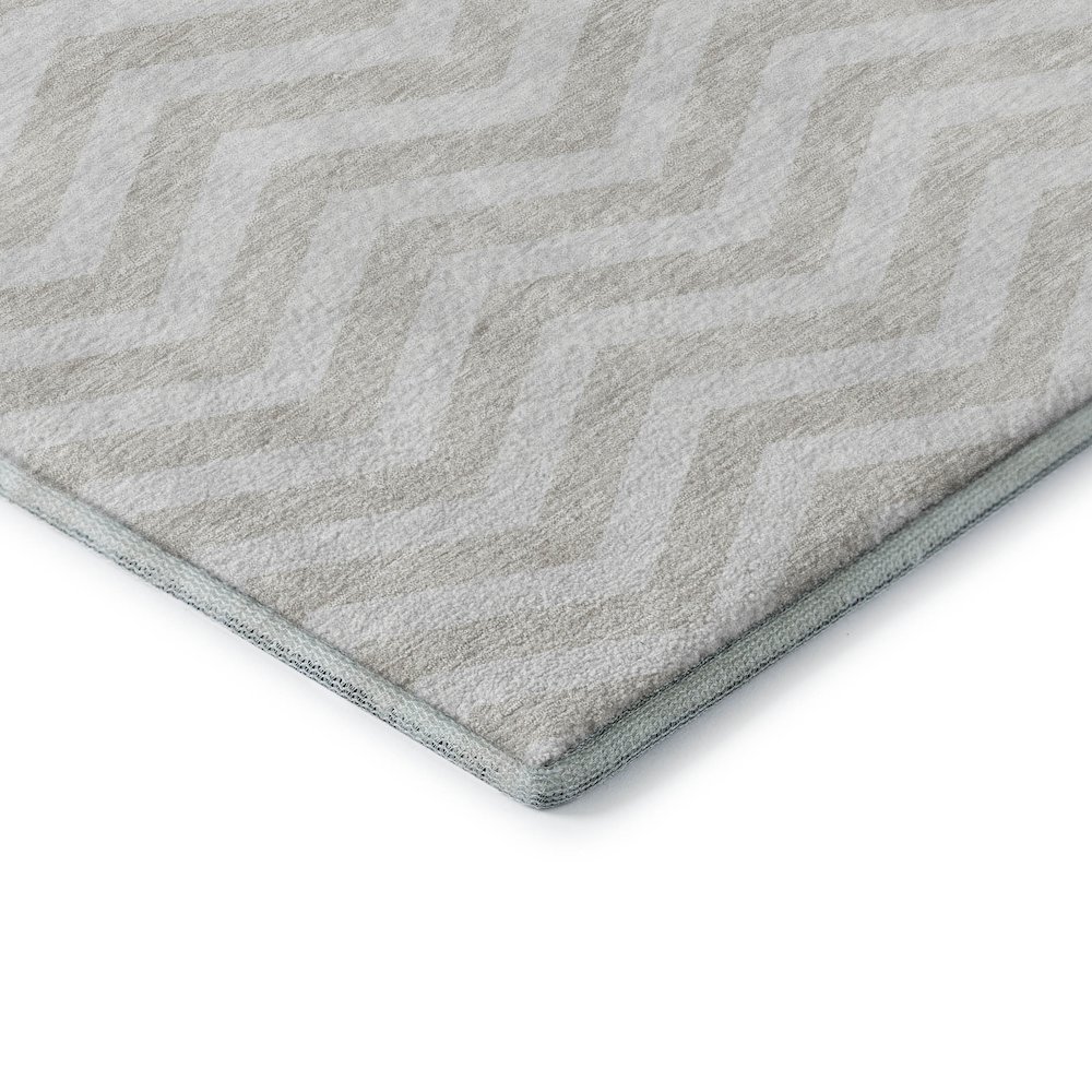 Premium Machine Washable Mayfield AMF922 Ivory 2'3" x 7'6" Runner Rug. Picture 3