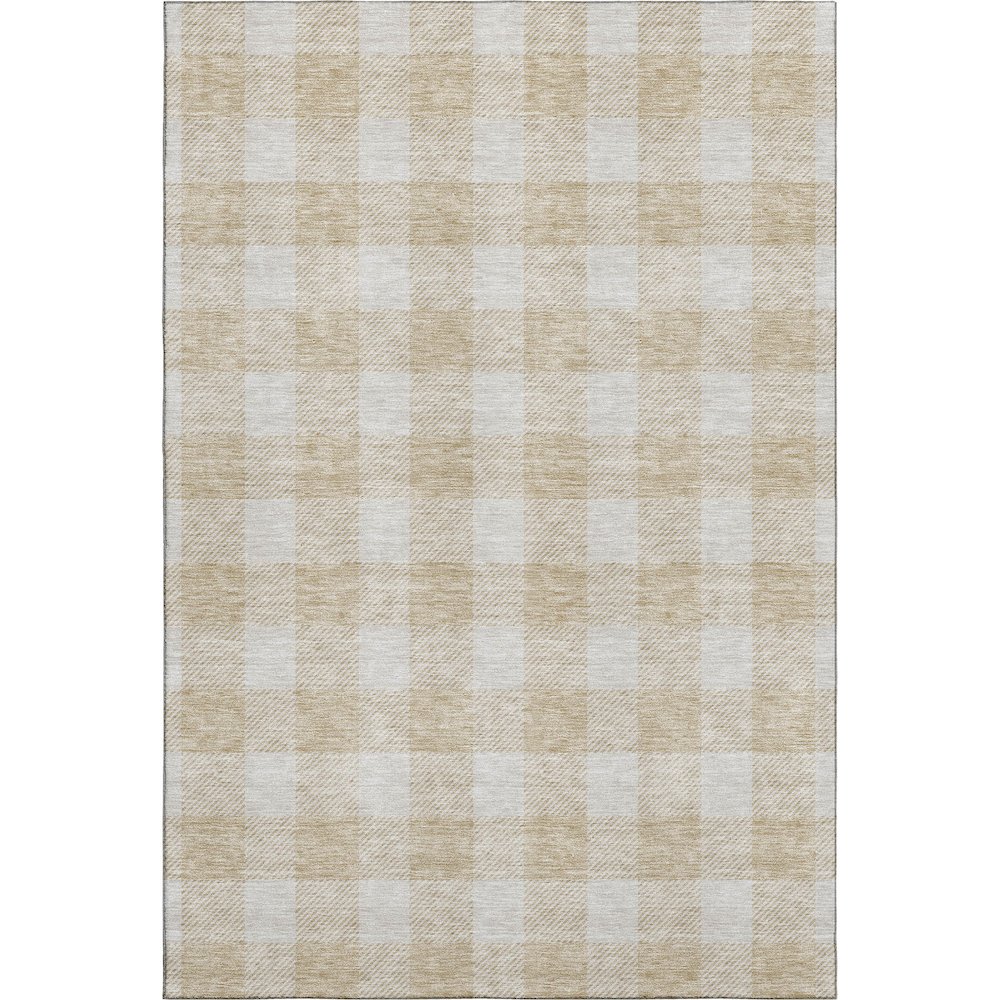 Premium Machine Washable Mayfield AMF923 Beige 3' x 5' Rug. Picture 1