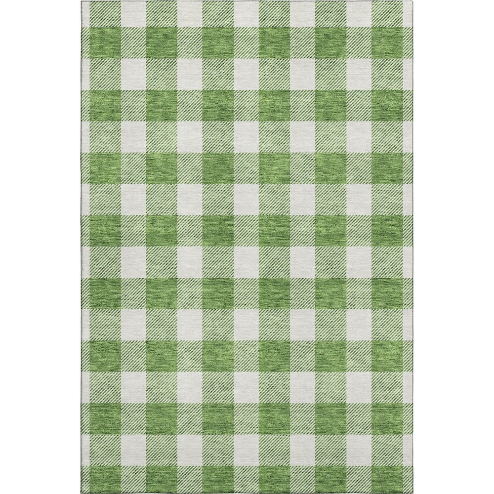 Premium Machine Washable Mayfield AMF923 Green 3' x 5' Rug. Picture 1