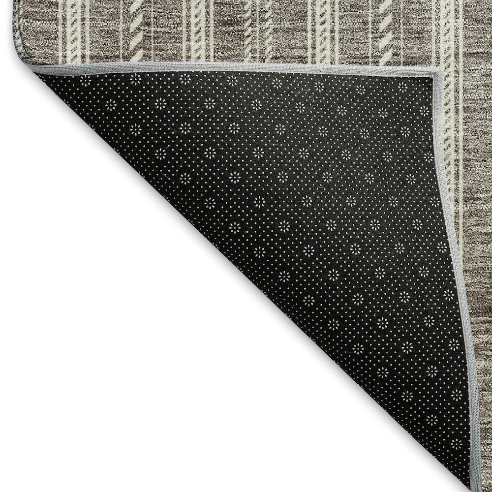 Premium Machine Washable Mayfield AMF929 Taupe 2'3" x 7'6" Runner Rug. Picture 2