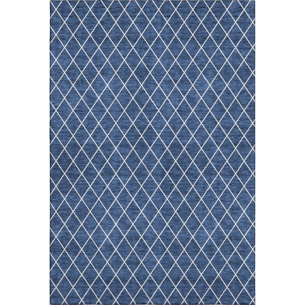 Premium Machine Washable Mayfield AMF932 Navy 3' x 5' Rug. Picture 1