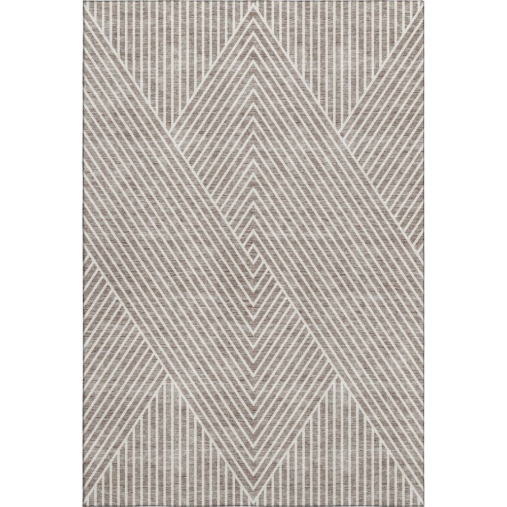 Premium Machine Washable Mayfield AMF937 Taupe 3' x 5' Rug. Picture 1
