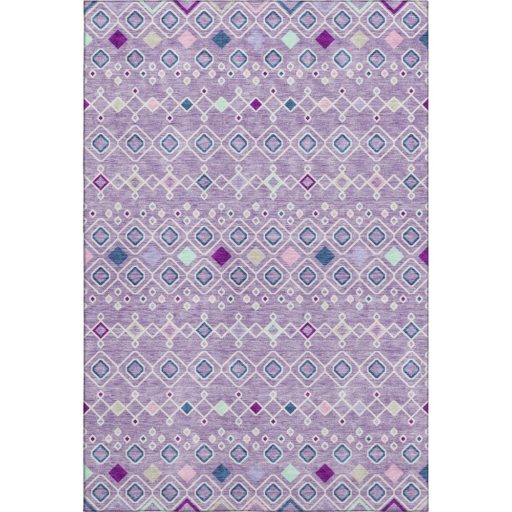 Premium Machine Washable Mayfield AMF938 Lavender 3' x 5' Rug. Picture 1