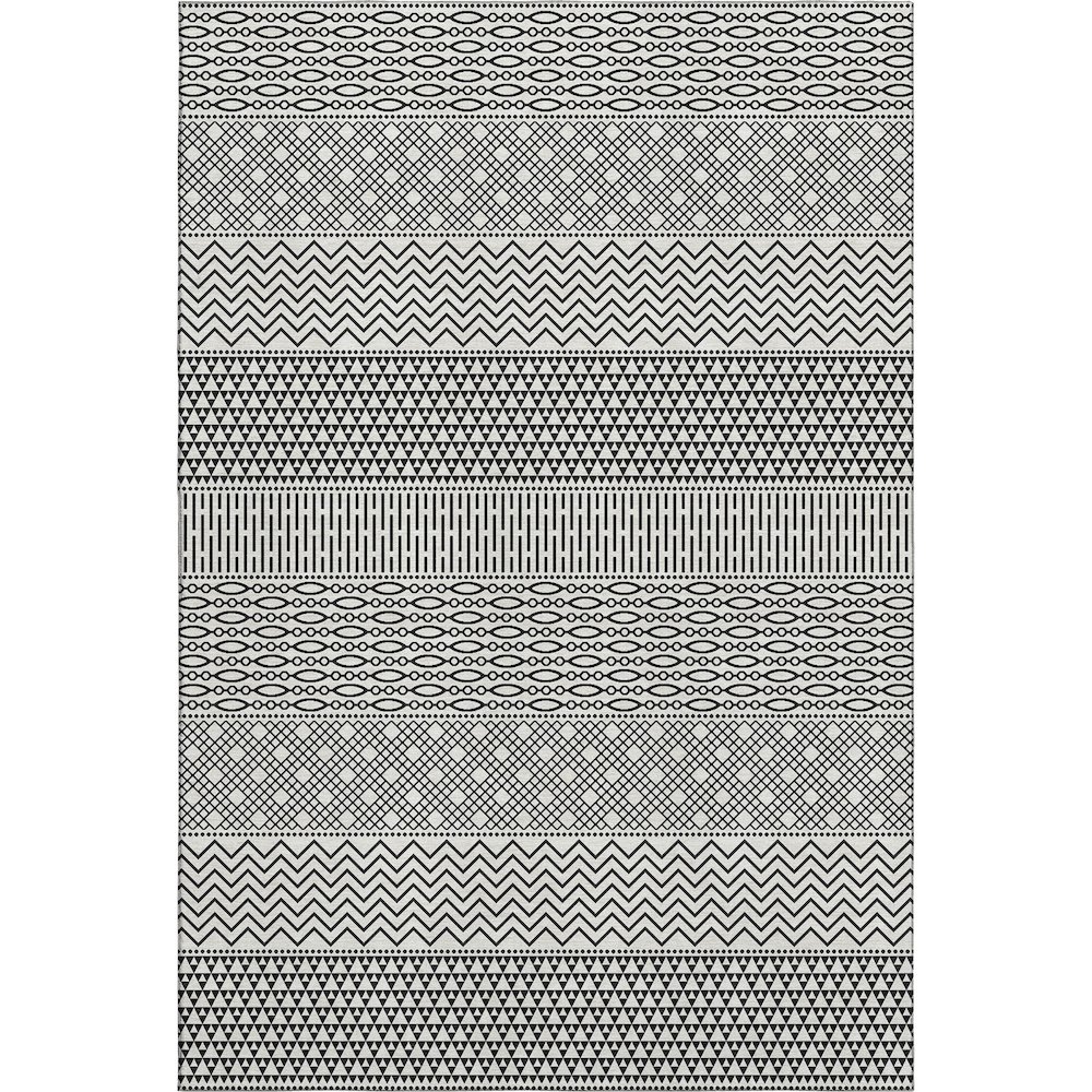 Premium Machine Washable Mayfield AMF939 White 3' x 5' Rug. Picture 1
