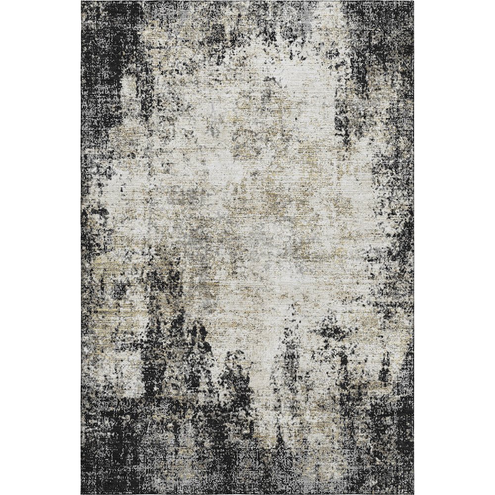 Premium Machine Washable Mayfield AMF940 Black 3' x 5' Rug. Picture 1
