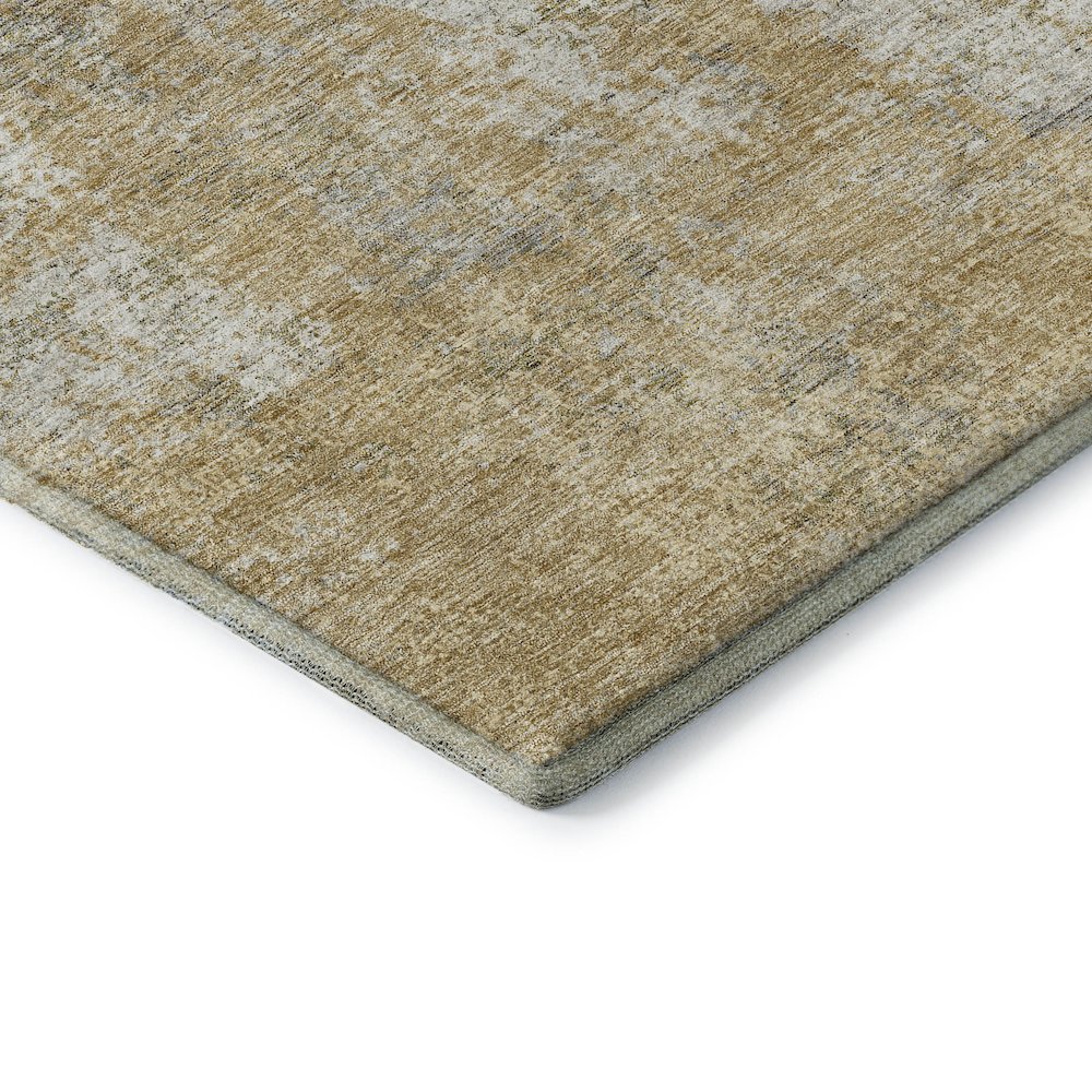 Premium Machine Washable Mayfield AMF940 Wheat 2'3" x 7'6" Runner Rug. Picture 3