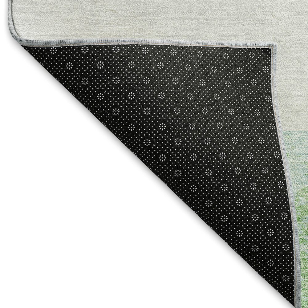 Premium Machine Washable Mayfield AMF941 Aloe 2'3" x 7'6" Runner Rug. Picture 2