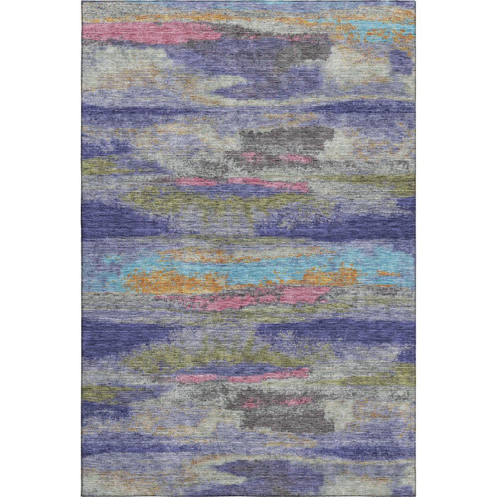 Premium Machine Washable Mayfield AMF942 Lavender 3' x 5' Rug. Picture 1