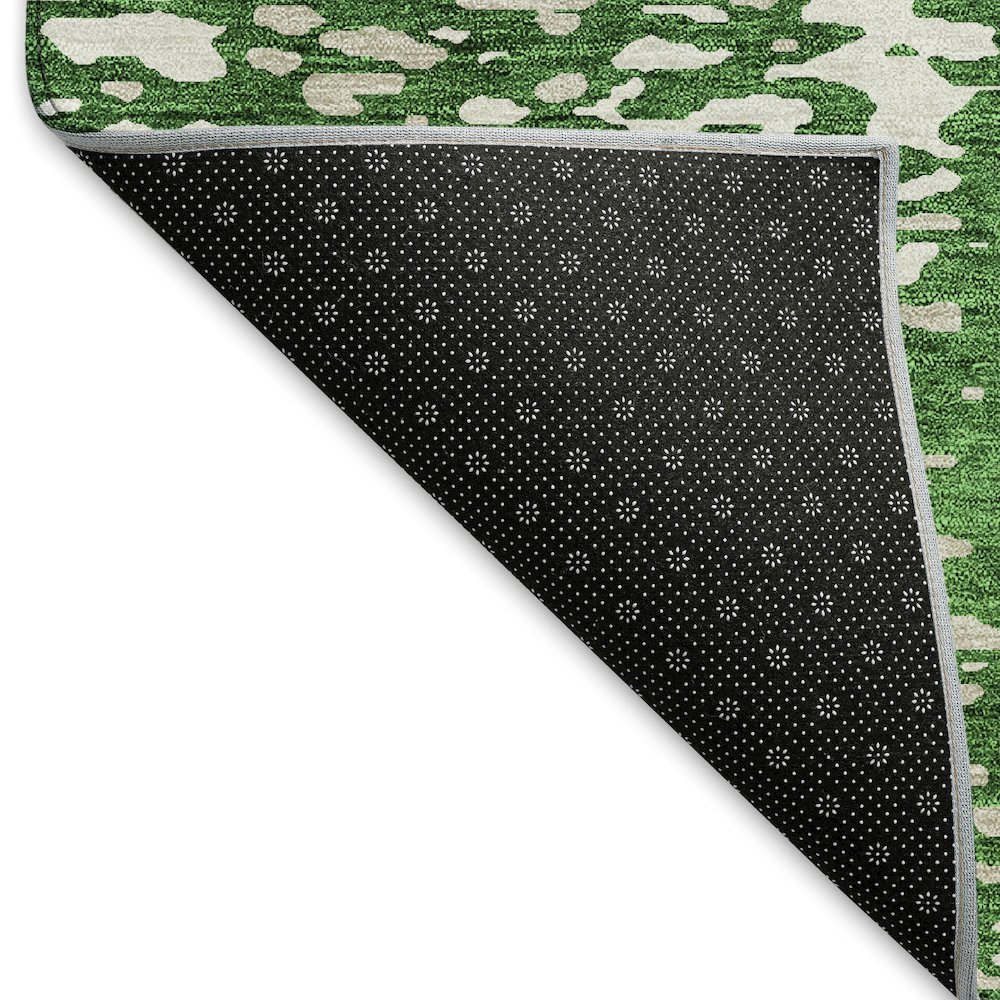 Premium Machine Washable Mayfield AMF949 Emerald 2'3" x 7'6" Runner Rug. Picture 2