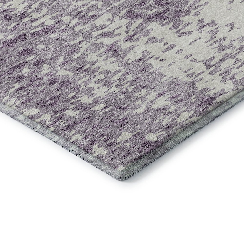 Premium Machine Washable Mayfield AMF949 Lavender 2'3" x 7'6" Runner Rug. Picture 3