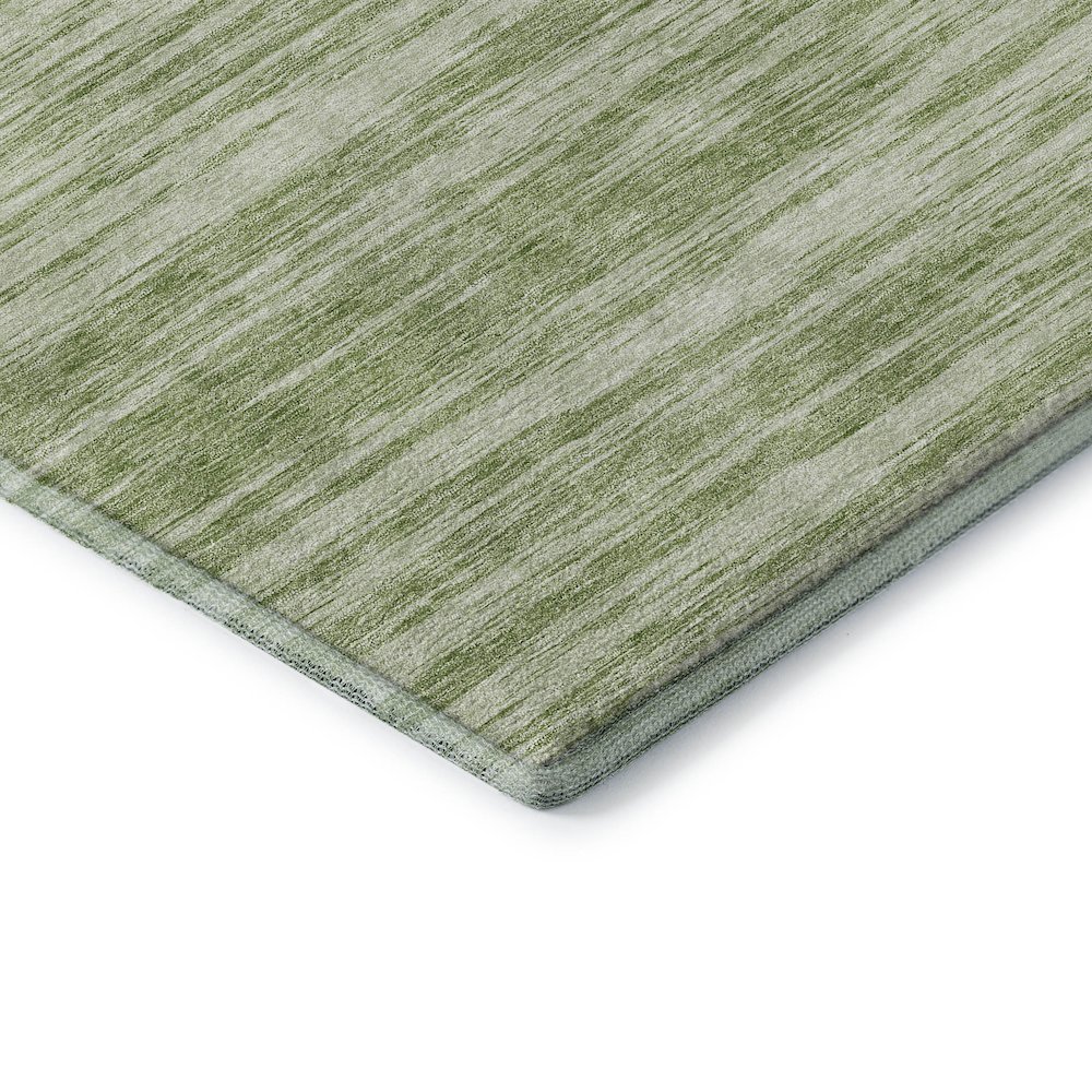Premium Machine Washable Mayfield AMF951 Aloe 2'3" x 7'6" Runner Rug. Picture 3