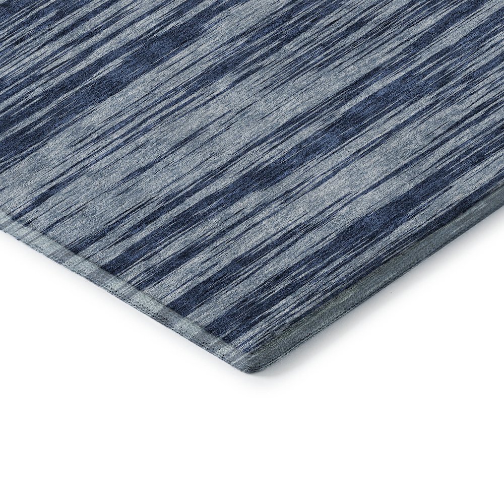 Premium Machine Washable Mayfield AMF951 Blue 2'3" x 7'6" Runner Rug. Picture 3