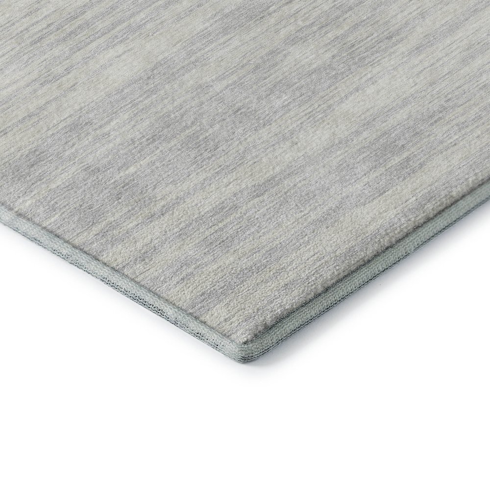 Premium Machine Washable Mayfield AMF951 Silver 2'3" x 7'6" Runner Rug. Picture 3