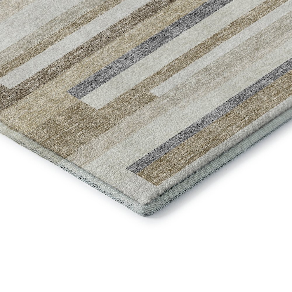 Premium Machine Washable Mayfield AMF956 Ivory 2'3" x 7'6" Runner Rug. Picture 3