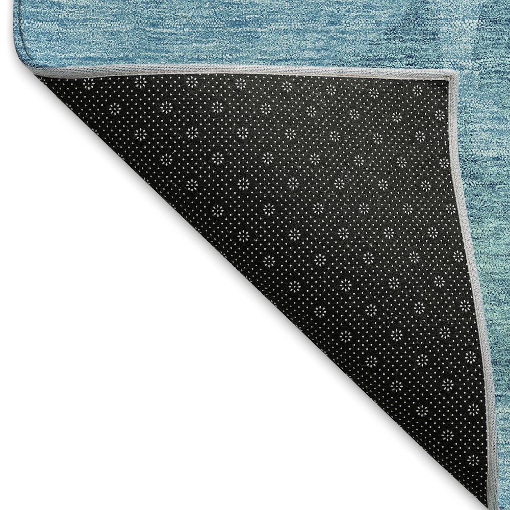 Premium Machine Washable Mayfield AMF961 Teal 2'3" x 7'6" Runner Rug. Picture 2