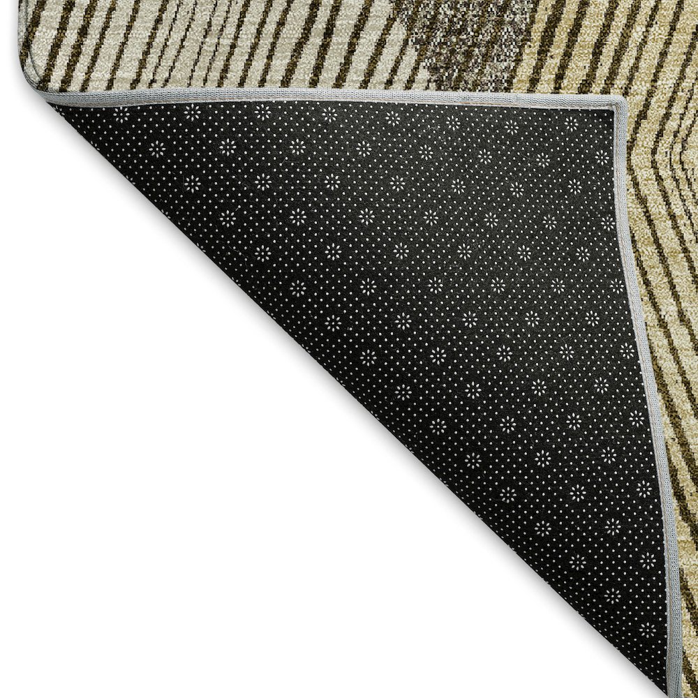 Premium Machine Washable Mayfield AMF962 Brown 2'3" x 7'6" Runner Rug. Picture 2