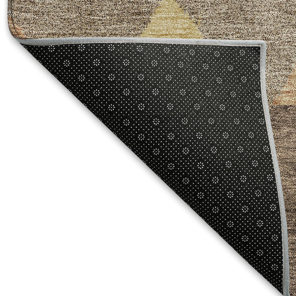 Premium Machine Washable Mayfield AMF965 Brown 2'3" x 7'6" Runner Rug. Picture 2