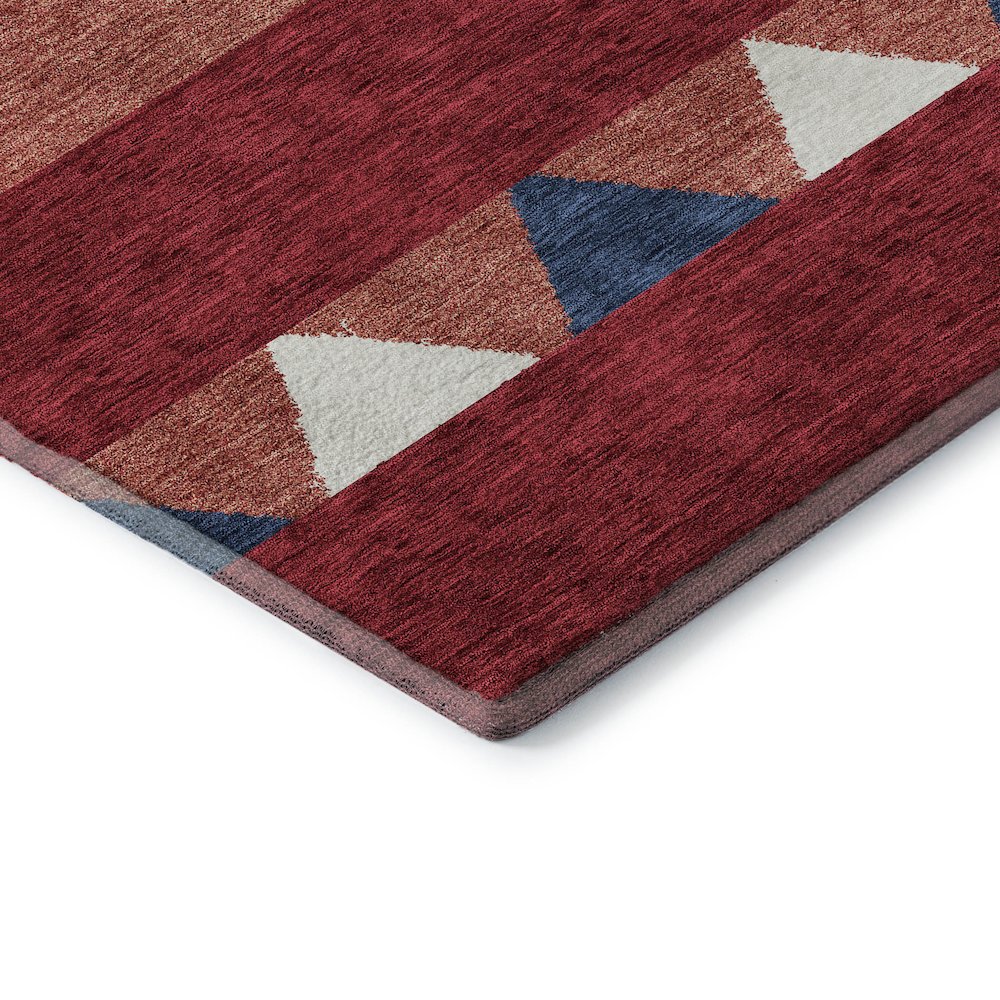 Premium Machine Washable Mayfield AMF965 Red 2'3" x 7'6" Runner Rug. Picture 3
