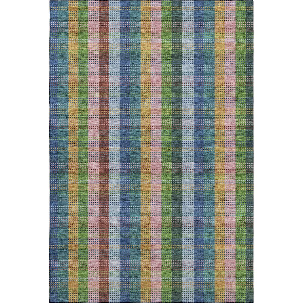 Premium Machine Washable Mayfield AMF966 Navy 3' x 5' Rug. Picture 1