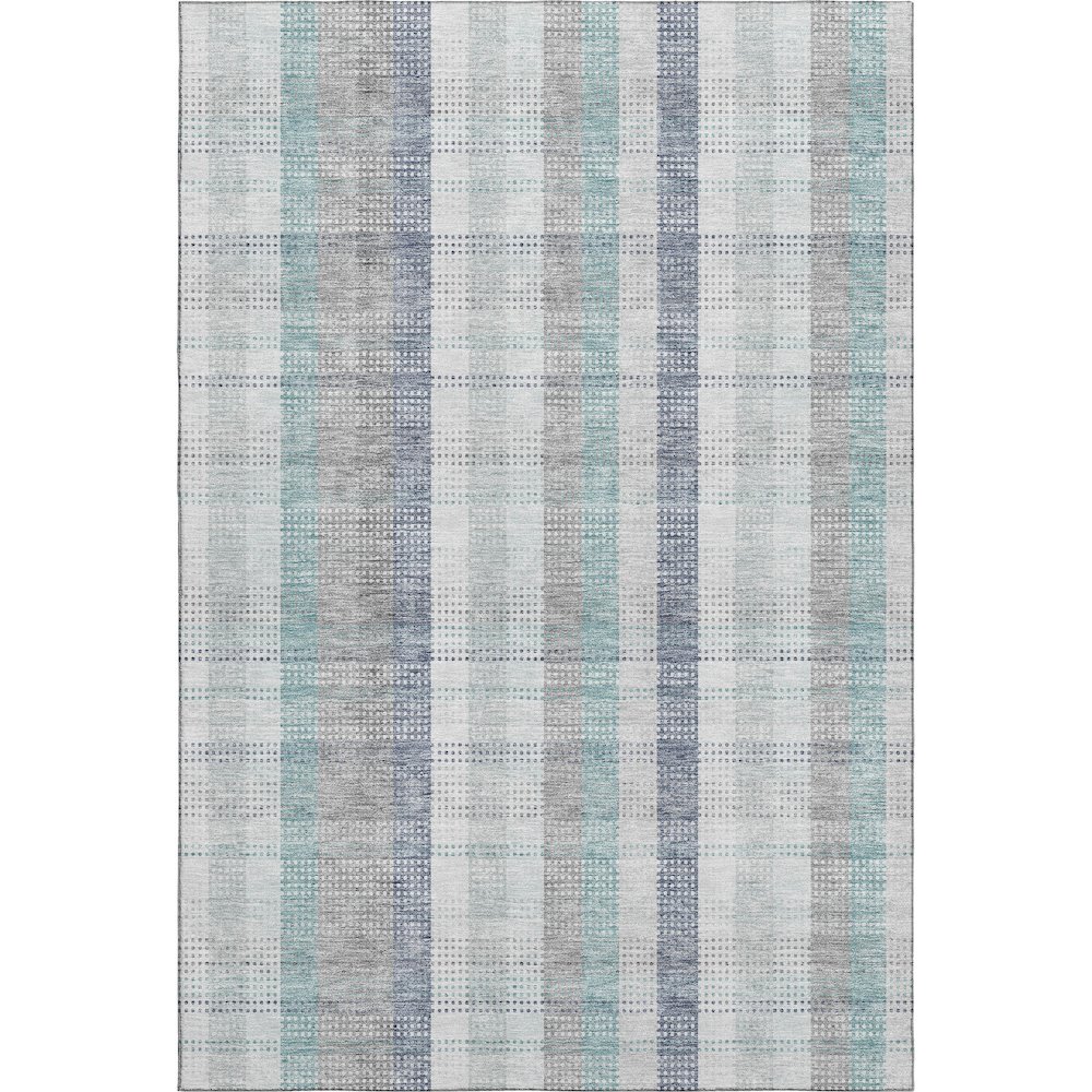 Premium Machine Washable Mayfield AMF966 Silver 3' x 5' Rug. Picture 1