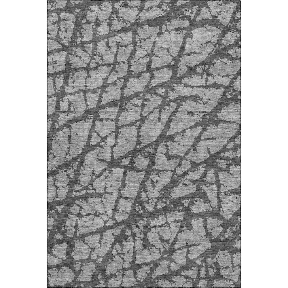 Premium Machine Washable Mayfield AMF972 Gray 3' x 5' Rug. Picture 1