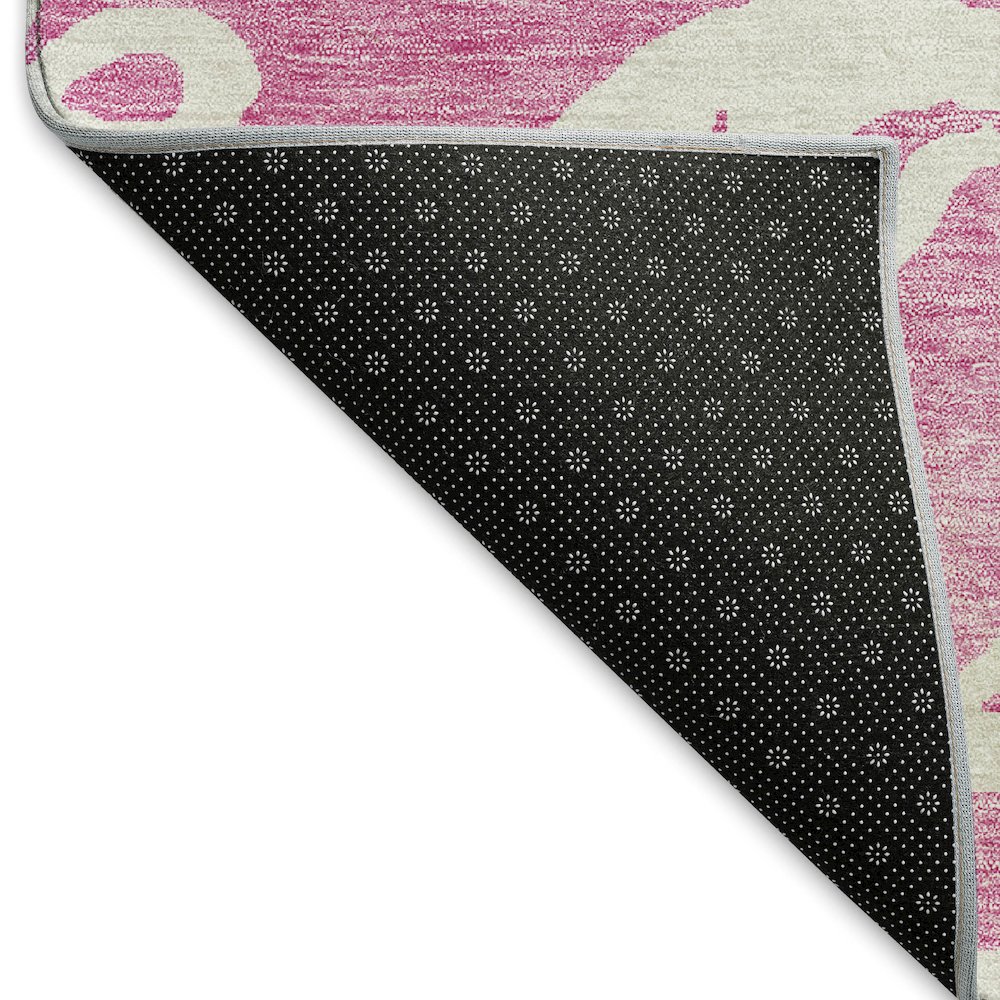 Premium Machine Washable Mayfield AMF973 Blush 2'3" x 7'6" Runner Rug. Picture 2
