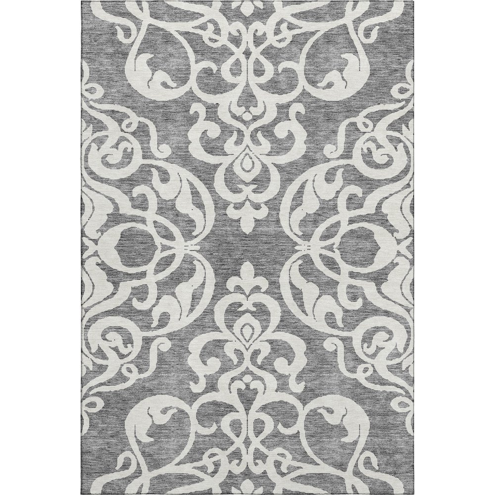 Premium Machine Washable Mayfield AMF973 Gray 3' x 5' Rug. Picture 1