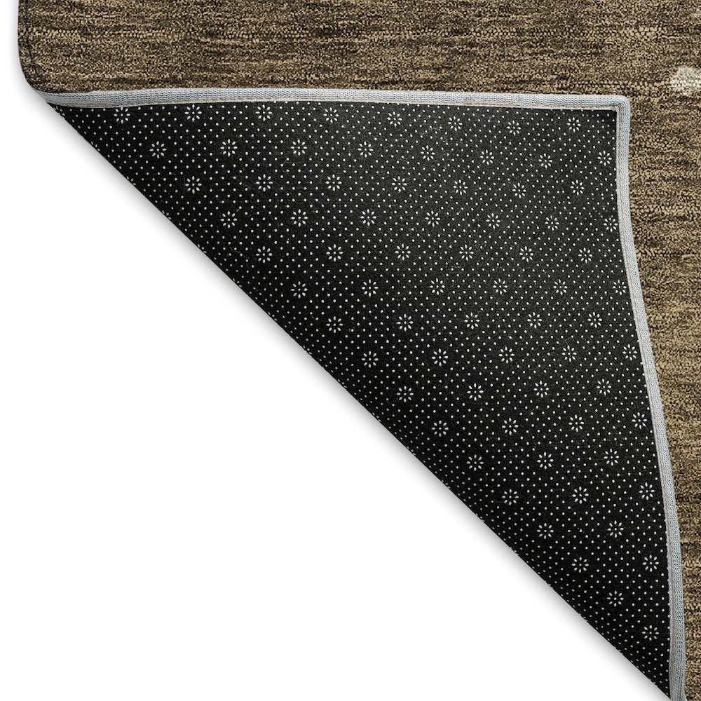 Premium Machine Washable Mayfield AMF975 Brown 2'3" x 7'6" Runner Rug. Picture 2