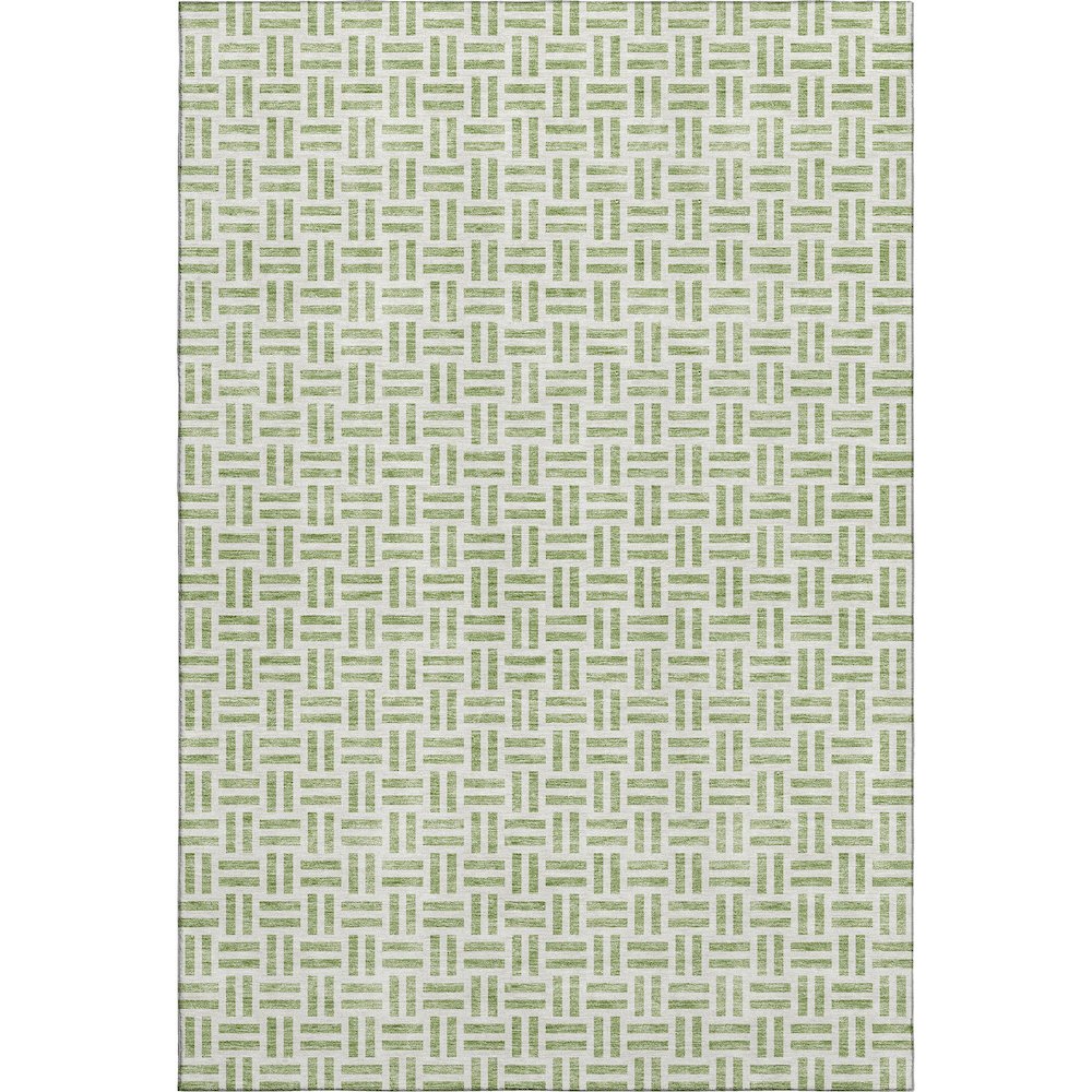 Premium Machine Washable Mayfield AMF978 Aloe 3' x 5' Rug. Picture 1