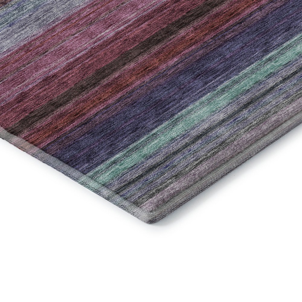 Premium Machine Washable Mayfield AMF979 Lavender 2'3" x 7'6" Runner Rug. Picture 3